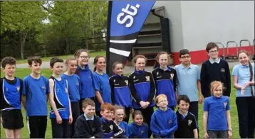  ??  ?? St Peter’s AC athletes who took part in the half marathon world record attempt.