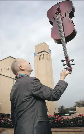  ??  ?? Improvisin­g cellist Ernst Reijseger plays one of the free, child-friendly performanc­es at Chamberfes­t.