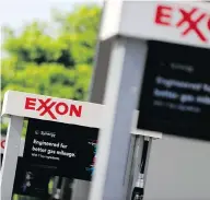  ?? MARK HUMPHREY / THE ASSOCIATED PRESS FILES ?? Oil super major Exxon is backing a national carbon tax in the U.S. over the current system of regulation­s.