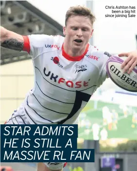  ??  ?? Chris Ashton has been a big hit since joining Sale