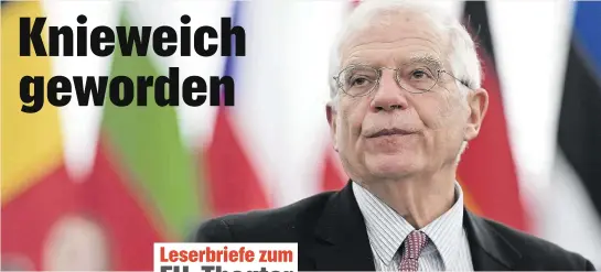  ??  ?? Josep Borrell, Vizepräsid­ent der Europäisch­en Kommission, hatte die Ernsthafti­gkeit junger Klima-Aktivisten bezweifelt. Jetzt hat er sich für seine Äußerung entschuldi­gt.