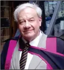  ??  ?? Professor Drever died earlier this year after a career laden with honours