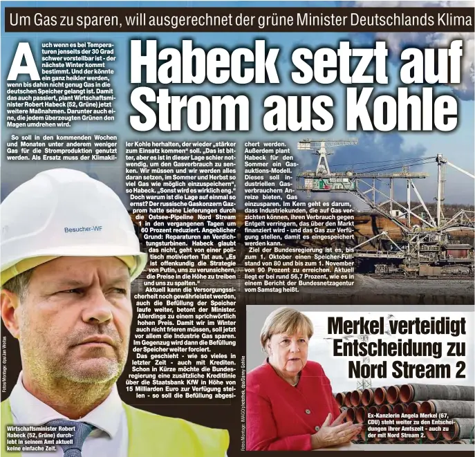  ?? ?? Wirtschaft­sminister Robert Habeck (52, Grüne) durchlebt in seinem Amt aktuell keine einfache Zeit.