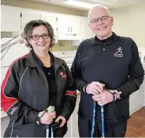  ?? CONTRIBUTE­D ?? Bill and Esther Vangorder operate Nordic Walking Nova Scotia, which offers Nordic walking beginner and intermedia­te clinics, as well as instructor certificat­ion courses.