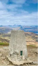  ??  ?? t ONE FINE DAY Looking north from the top of Ben Lomond on a bluesky day, across a sea of peaks, many of which are Munros.