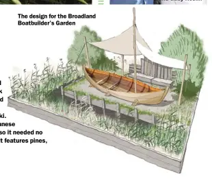  ??  ?? The design for the Broadland Boatbuilde­r’s Garden