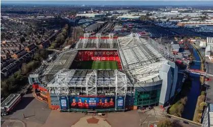  ?? ?? A view of Manchester United’s Old Trafford stadium last week. Photograph: Peter Byrne/PA