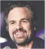  ??  ?? Mark Ruffalo