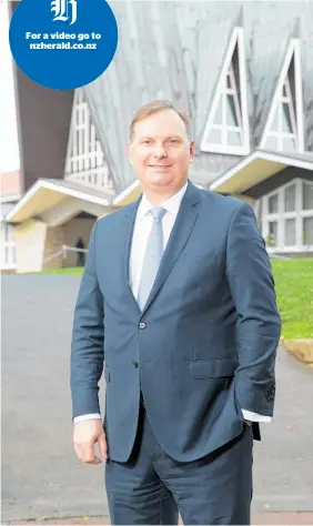  ??  ?? Dilworth Trust Board chairman Aaron Snodgrass says he believes there are a number of individual­s in New Zealand who could fund the girls’ school plan.