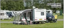  ??  ?? CARRY ON CAMPING: The Camping and Caravannin­g Club have a number of beautiful sites such as the one in Scone, above.