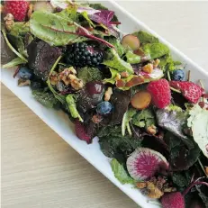  ?? SUPPLIED ?? The Heirloom Spinach Salad is a standout at Branches Fresh Food Experience restaurant in Sherwood Park.