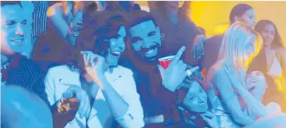  ??  ?? Drake video "I'm Upset" featuring some of the cast of Degrassi: The Next Generation when Drake was on the show, including Jake Epstein (Craig Manning) and Nina Dobrev (Mia Jones).