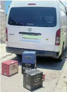  ?? ?? RECOVERED GOODS: A stolen Toyota Quantum was recovered by police on Tuesday, as was a truck in an unrelated hijacking incident on the same day