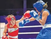  ?? PTI ?? Mary Kom (left) has won six world championsh­ips.