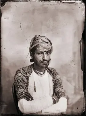  ??  ?? Self-portrait With Folded Arms, by Sawai Ram Singh II.