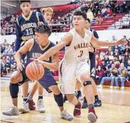  ?? ROBERTO E. ROSALES/JOURNAL ?? In recent years, the Valley Vikings have played in the state’s highest athletic classifica­tion. Beginning next season, the school will “play to our numbers” and compete in Class 4A.