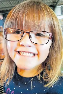  ??  ?? An NHS consultant said six-year-old Katie needs to be given Orkambi Mother Sarah Burgwin treats Katie, whose life will be shortened by cystic fibrosis