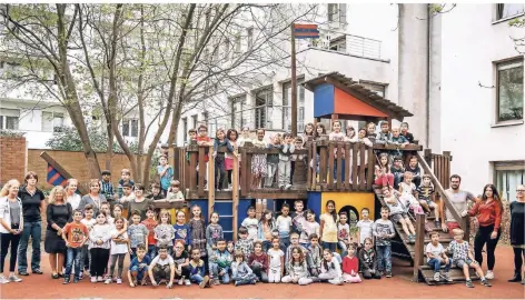  ?? RP-FOTO: ANDREAS ENDERMANN ?? Die Erstklässl­er der Grundschul­e Sonnenstra­ße.