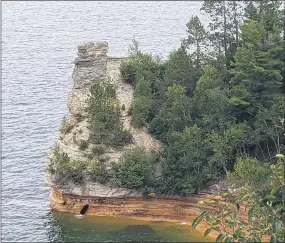  ?? PHOTOS BY BILL RETTEW- MEDIANEWS GROUP ?? The first U.S. national lakeshore at Pictured Rocks, Mich.