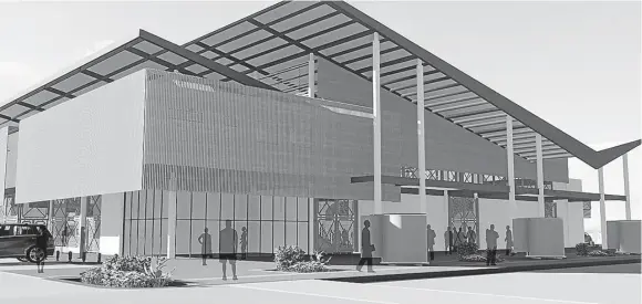  ?? FOTO: LUIS PERDOMO ?? Una animación de la nueva estructura que tendría el mercado municipal de Calceta, en el cantón Bolívar.