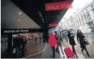  ?? /Reuters ?? A house depleted: Shoppers at a House of Fraser store on Oxford Street, London.