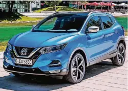  ??  ?? Mit seinem frischen Karosserie-Design und dem hochwertig­en Innenraum überzeugt die Neuauflage des Nissan Qashqai auf der ganzen Linie.