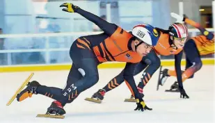  ??  ?? Ready to
rock: Ariff Rasydan Fadzli (left) will be competing in the Short track speed skating at the Empire City Mall in Damansara Perdana, today.