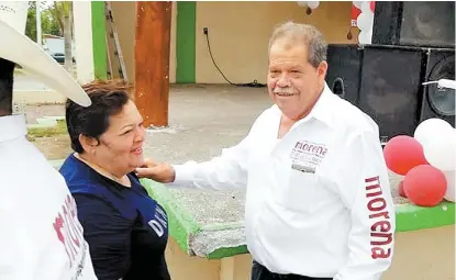  ?? QUADRATÍN/ARCHIVO ?? Eliseo Delgado Sánchez en un acto de campaña durante el anterior proceso electoral.