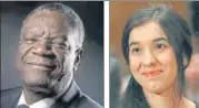  ?? AFP ?? File photos of Denis Mukwege (left) and Nadia Murad.