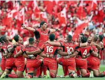  ??  ?? The performanc­es of the Tongan team during the Rugby League World Cup last year made Ngani Laumape intensely proud.