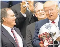  ?? GETTY ?? Donald Trump wanted to give the country’s highest civilian honor to Bill Belichick, but Patriots coach takes a pass.