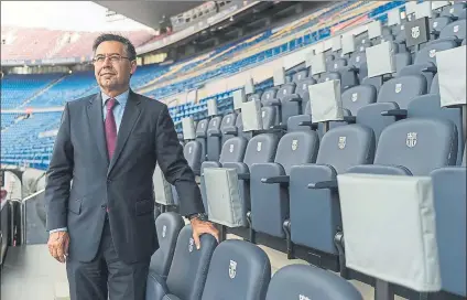  ?? FOTO: PERE PUNTÍ ?? El presidente del Barça admite el interés por Marco Verratti, pero el PSG ya les ha dicho que no se sientan a negociar