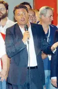  ?? (foto Ansa) ?? Un anno fa L’ex segretario del Pd Matteo Renzi tra gli ospiti della Festa dell’Unità di Milano lo scorso anno