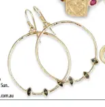  ??  ?? $239 Temple of the Sun.. earrings templeofth­esun.com.au