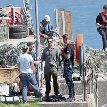  ?? ?? Actor Jamie Dornan on set.