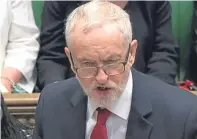  ??  ?? Jeremy Corbyn accused Amber Rudd in the Commons