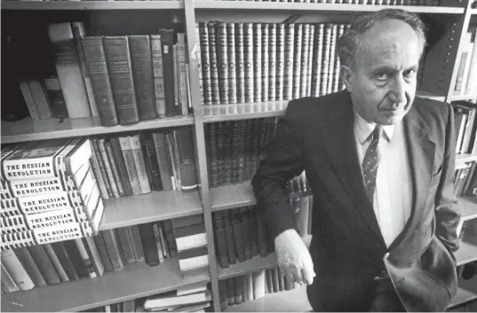  ?? AP ?? Richard Pipes in his study at Harvard in 1991. He was not slow in claiming his share of the credit for the collapse of the Soviet Union.