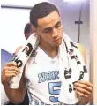  ?? KEVIN JAIRAJ, USA TODAY SPORTS ?? UNC senior Marcus Paige: “No matter what, we were going to win in overtime.”