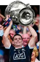  ??  ?? Champions: Dublin’s Stephen Cluxton lifts the Sam Maguire