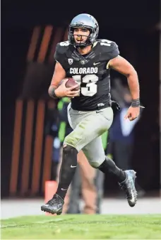  ?? RON CHENOY, USA TODAY SPORTS ?? Quarterbac­k Sefo Liufau and Colorado can clinch the Pac-12 South with a win against Utah on Saturday.
