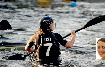  ??  ?? Klara Richter feels privileged to be representi­ng New Zealand at a canoe polo world championsh­ip event in Canada in July-August.