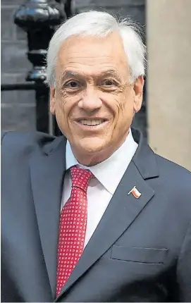  ?? AFP ?? Figura. Sebastián Piñera fue dos veces presidente de Chile.