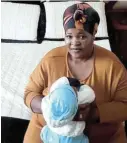  ?? Picture: SUPPLIED ?? TRAUMATIC BIRTH: Nokuthula Gumede fought for her life in ICU for three weeks, during which time her baby boy had to be delivered by C-section.