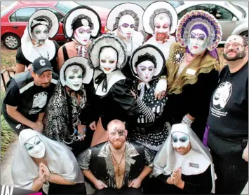  ??  ?? Atlanta’s Sisters of Perpetual Indulgence have raised $50,000 for local charities and founded Lost-N-Found Youth to help homeless LGBT young people. (Photo by Bo Shell)