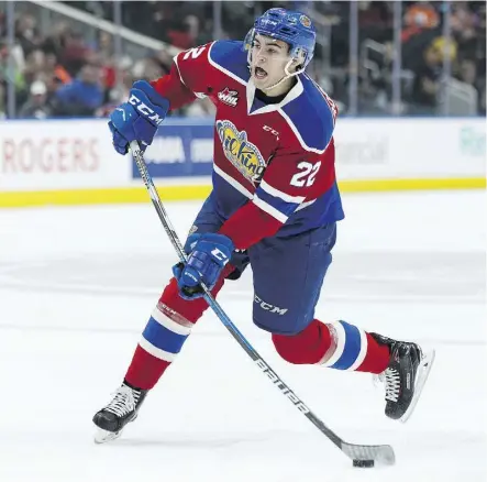  ?? IAN KUCERAK ?? Much is expected from defenceman Matthew Robertson heading into next season for the Edmonton Oil Kings. The 17-year-old is projected to be a first-round pick in the 2019 NHL Entry Draft.