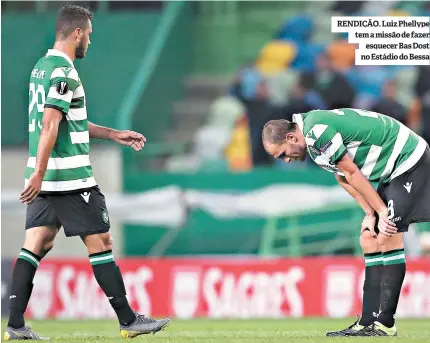  ??  ?? RENDIÇÃO. Luiz Phellype tem a missão de fazer esquecer Bas Dost no Estádio do Bessa