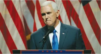  ??  ?? MIKE PENCE – out of step with the mainstream American Jewish community.