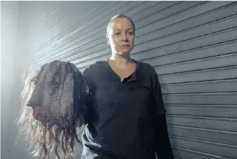  ??  ?? SAMANTHA Morton plays Alpha, the leader of the Whisperers, in The Walking Dead.
