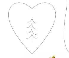  ?? ?? HEART WITH EMBROIDERY TREE TO ENLARGE, SET COPIER AT 200%