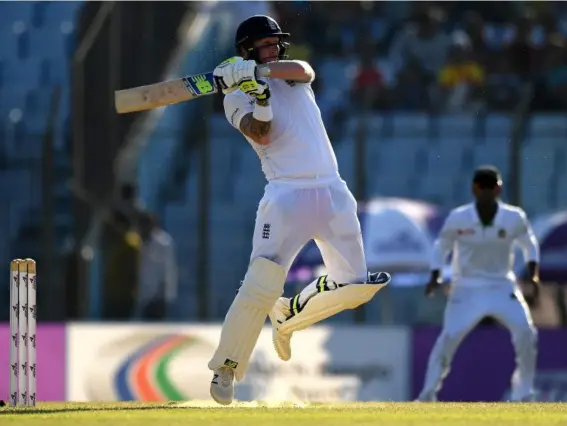  ?? (Getty) ?? Stokes hit 85 with the bat to put England in a commanding position at the end of day three